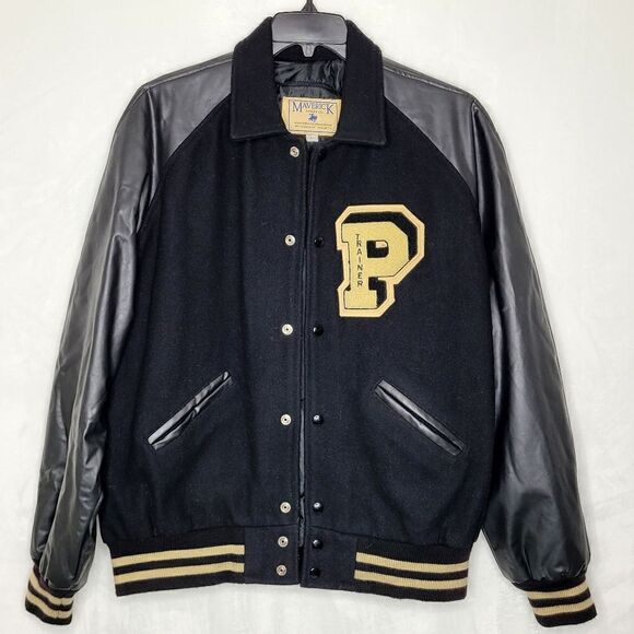 Vintage Maverick Award Lettermans Wool Jacket Size Large - Picture 1 of 13